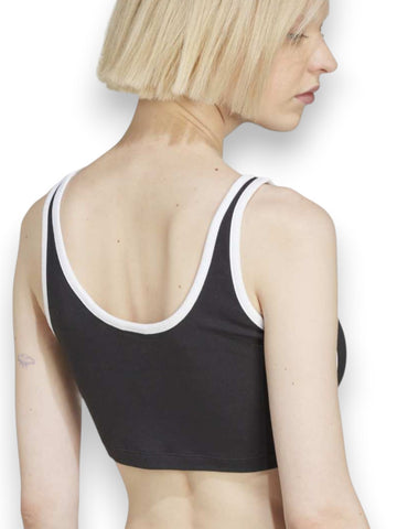 Adidas 3s Bra Top - T-Shirt Donna - Nero