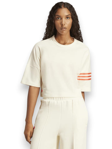 Adidas Neucl Tee - T-Shirt Donna - Beige