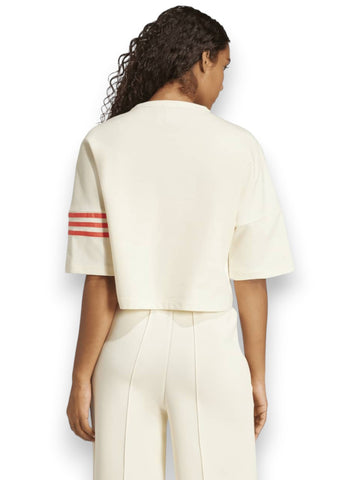 Adidas Neucl Tee - T-Shirt Donna - Beige