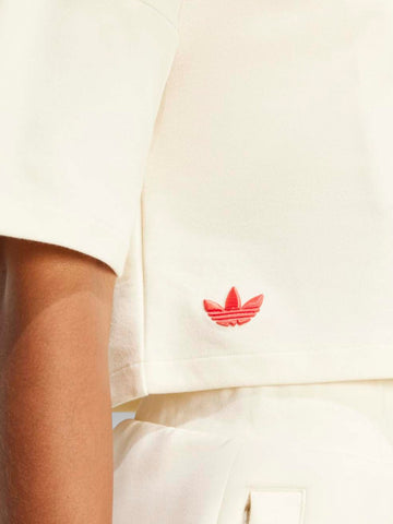 Adidas Neucl Tee - T-Shirt Donna - Beige