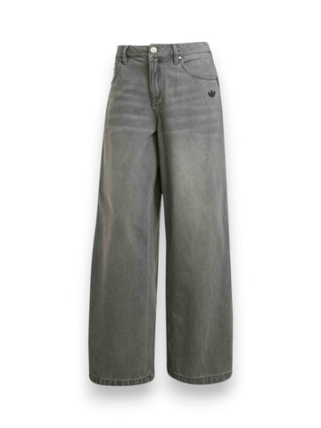 Adidas Denim Wide Pant - Pantaloni Donna - Grigio
