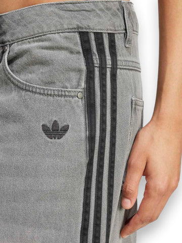 Adidas Denim Wide Pant - Pantaloni Donna - Grigio