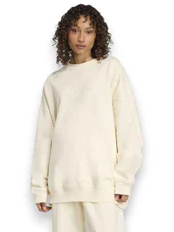 Adidas Ess Lin Crew - Felpe Donna - Beige