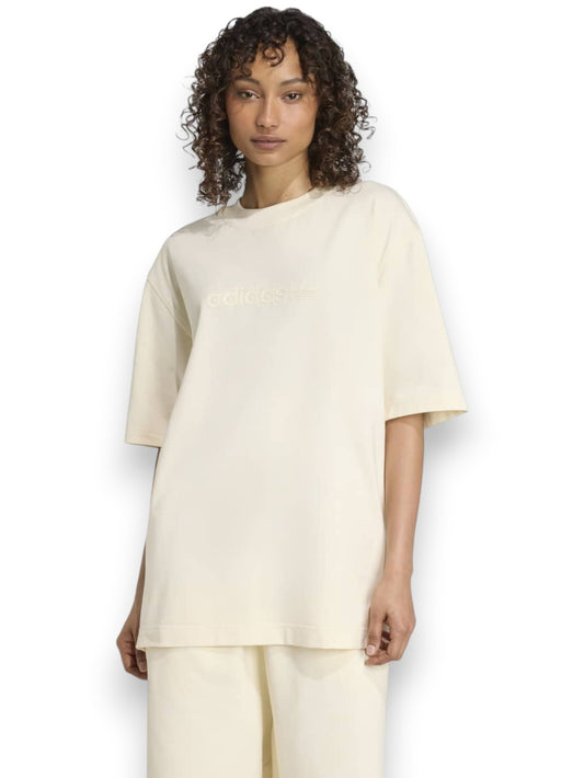 Adidas ESS Lin Tee Os - T-Shirt Donna - Beige