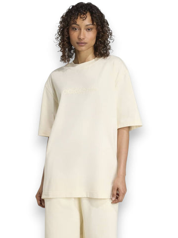 Adidas ESS Lin Tee Os - T-Shirt Donna - Beige