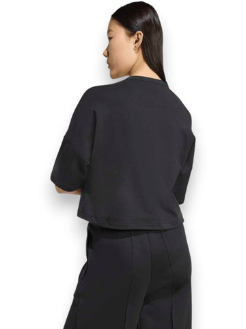 Adidas 3 Stripes Tee - T-Shirt Donna - Nero