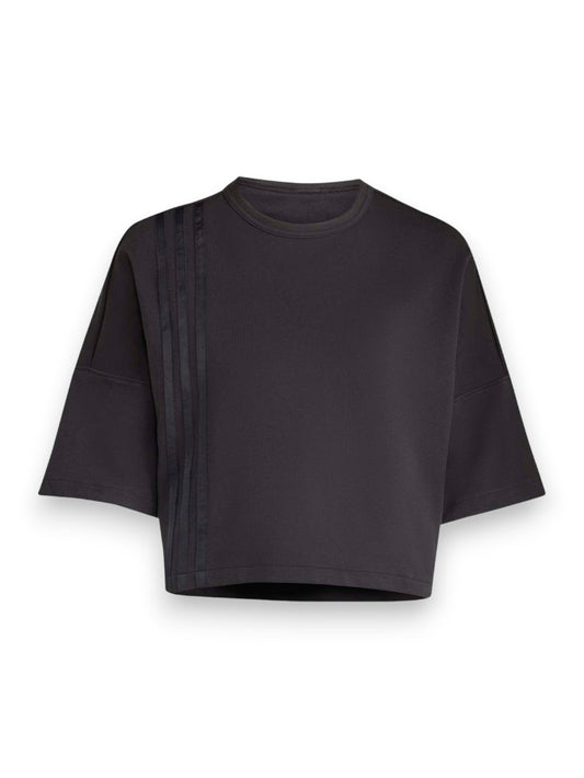 Adidas 3 Stripes Tee - T-Shirt Donna - Nero