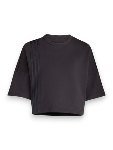 Adidas 3 Stripes Tee - T-Shirt Donna - Nero