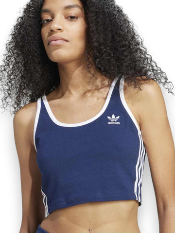 Adidas 3s Bra Top - T-Shirt Donna - Blu