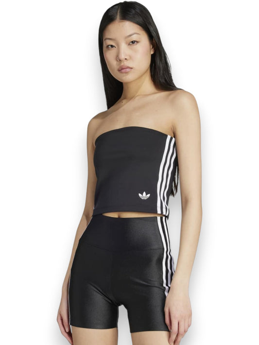 Adidas 3s Tube Top - T-Shirt Donna - Nero