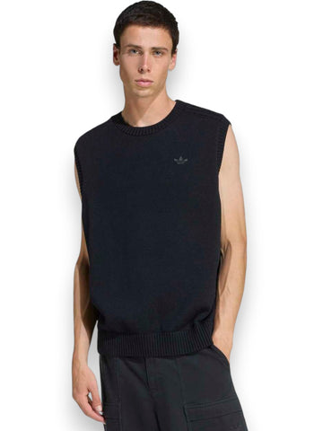 Adidas P Ess Knit Vest - Gilet Uomo - Nero