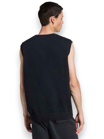 Adidas P Ess Knit Vest - Gilet Uomo - Nero