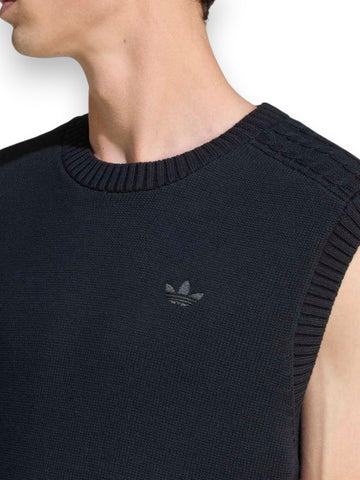 Adidas P Ess Knit Vest - Gilet Uomo - Nero