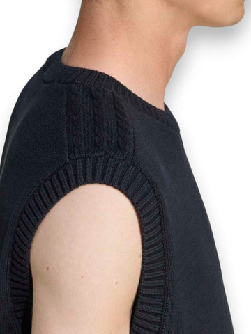 Adidas P Ess Knit Vest - Gilet Uomo - Nero