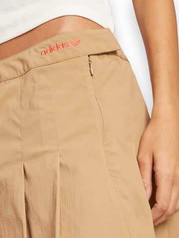 Adidas Pleated Skirt - Gonna Donna - Beige