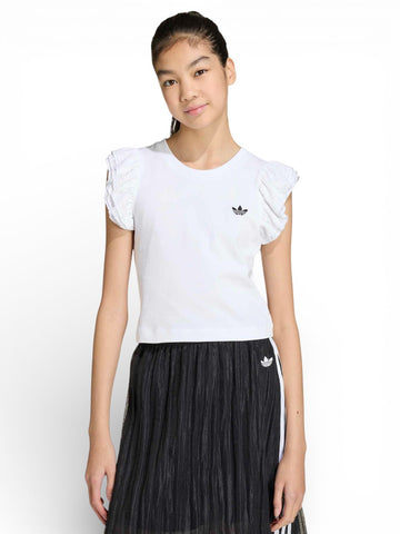 Adidas Slim T-Shirt - T-Shirt Bambino - Bianco