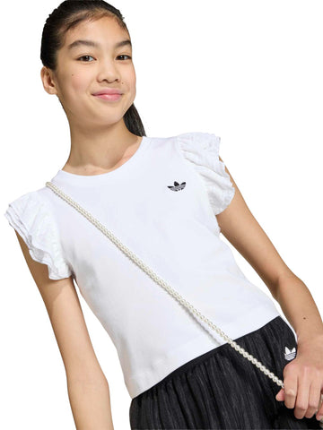 Adidas Slim T-Shirt - T-Shirt Bambino - Bianco