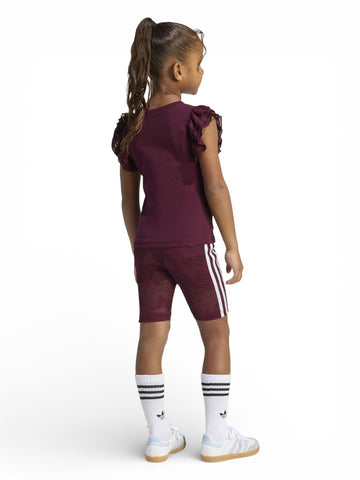 Adidas C Short Tee Set - Completo Bambino - Rosso