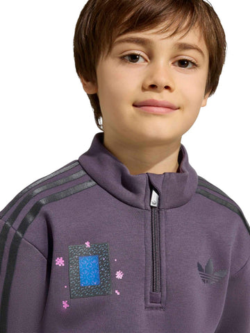 Adidas Lo Crew Set - Completo Bambino - Viola