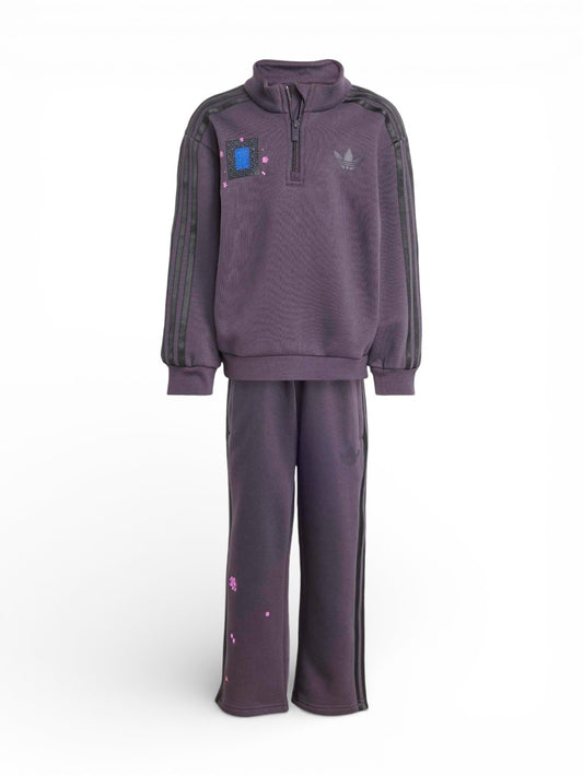 Adidas Lo Crew Set - Completo Bambino - Viola