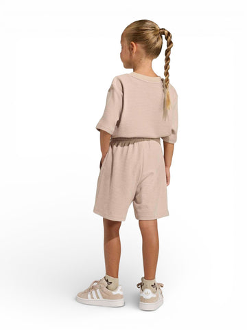 Adidas Short Tee Set - Completo Bambino - Beige