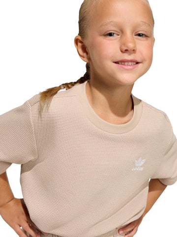 Adidas Short Tee Set - Completo Bambino - Beige