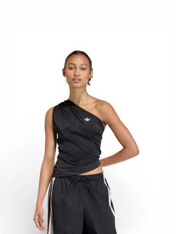 Adidas Rouched Top - T-Shirt Donna - Nero