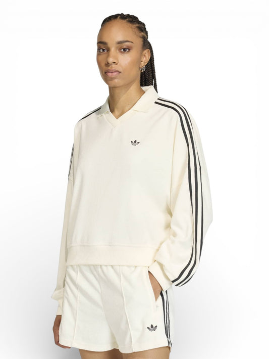 Adidas Tt V Neck - Felpe Donna - Bianco