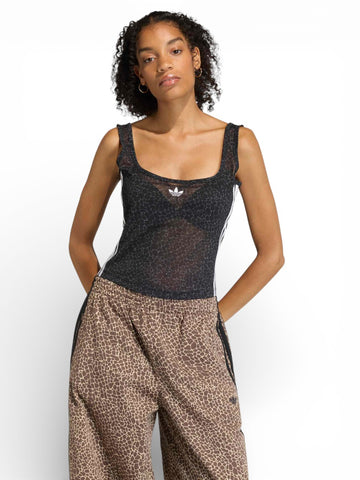 Adidas Aop Tank Top - T-Shirt Donna - Nero