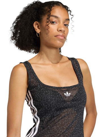Adidas Aop Tank Top - T-Shirt Donna - Nero