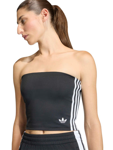Adidas 3s Tube Top - T-Shirt Donna - Nero