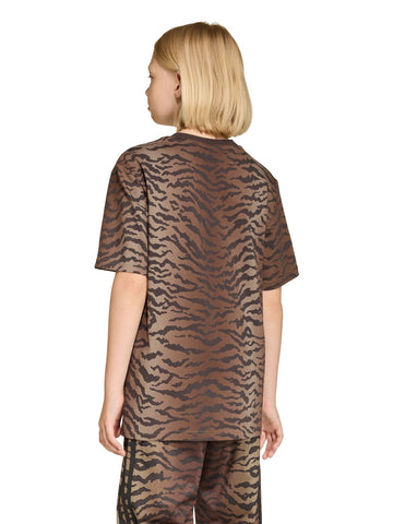 Adidas Loose Tee Aop Nbrown - T-Shirt Unisex - Marrone