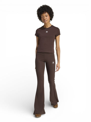 Adidas ESS Fl Leggings - Pantaloni Donna - Marrone