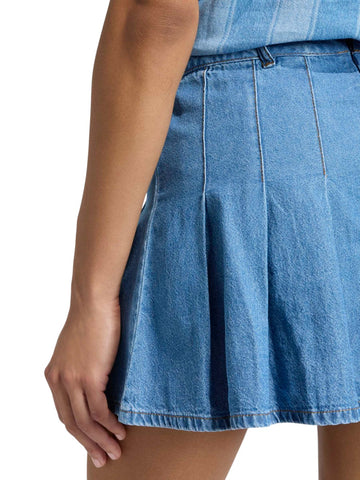 Adidas Denim Skirt - Gonna Donna - Blue