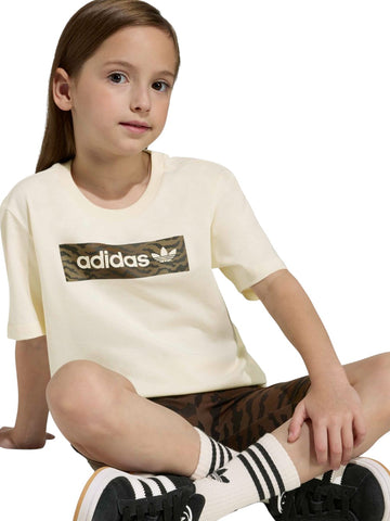 Adidas Cyc Tee Set Aop - Completo Bambino - Beige