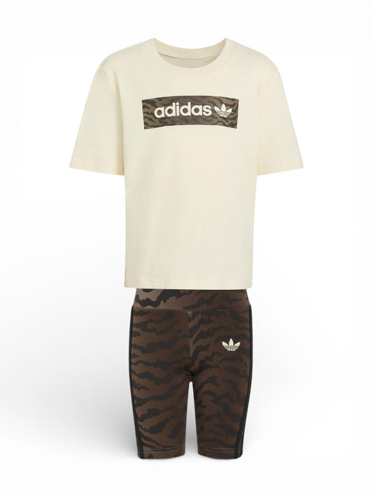 Adidas Cyc Tee Set Aop - Completo Bambino - Beige