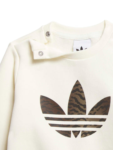 Adidas Crew Set - Completo Bambino - Beige