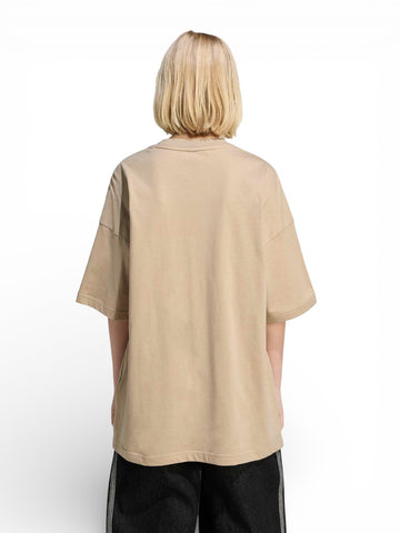 Adidas Tee - T-Shirt Bambino - Beige