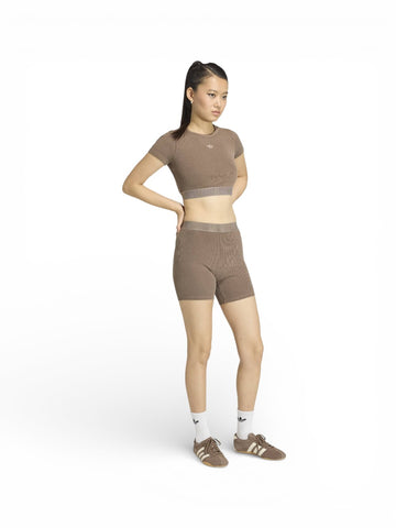 Adidas ESS Wash Tght - Pantaloni Donna - Marrone