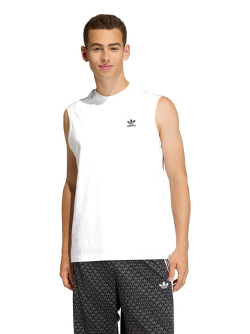 Adidas Trefoil ESS Tee White - T-Shirt Uomo - Bianco