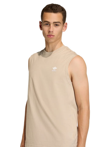 Adidas Trefoil ESS Tee Stokha - T-Shirt Uomo - Beige