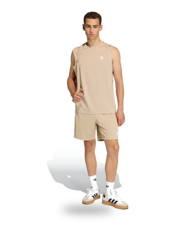 Adidas Trefoil ESS Tee Stokha - T-Shirt Uomo - Beige