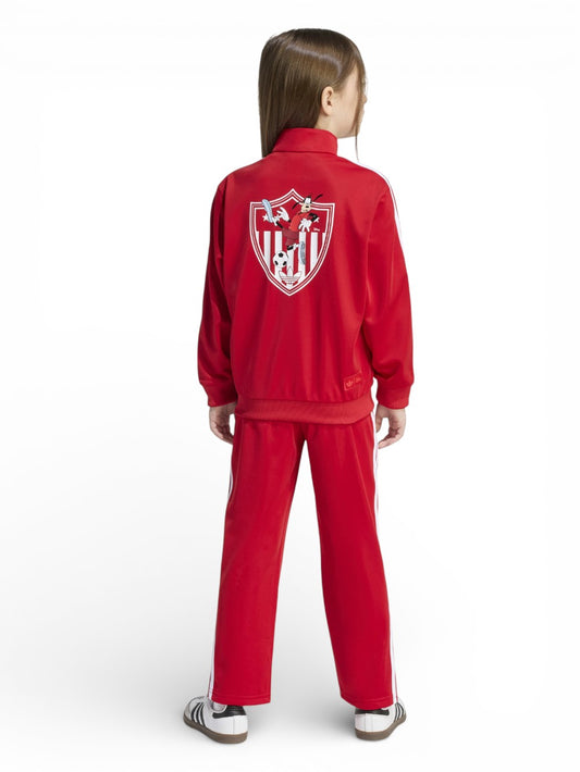 Adidas Firebird Ts - Felpe Bambino - Rosso