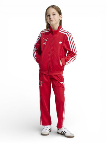 Adidas Firebird Ts - Felpe Bambino - Rosso
