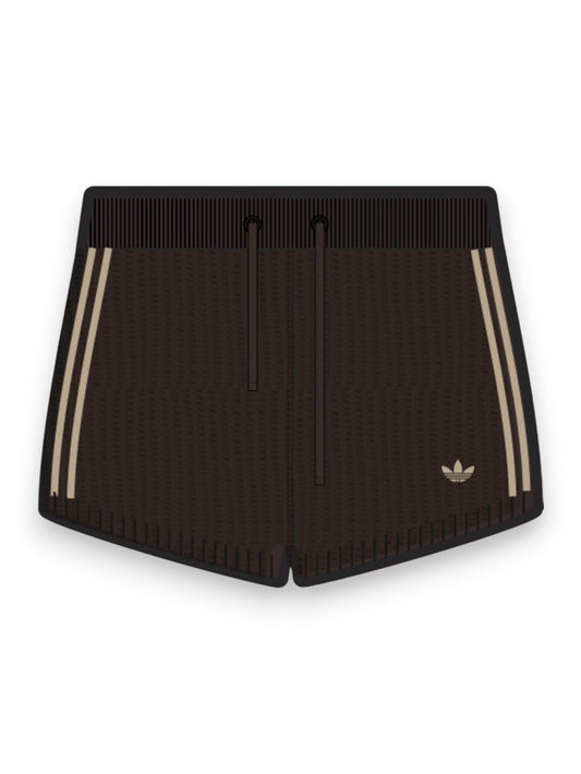 Adidas Crochet Shorts - Shorts Donna - Marrone