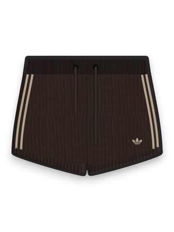 Adidas Crochet Shorts - Shorts Donna - Marrone