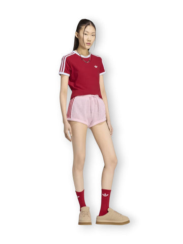 Adidas Crochet Shorts - Shorts Donna - Rosa