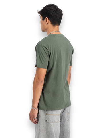 Alpha Industries Basic T Small Logo - T-Shirt Uomo - Verde