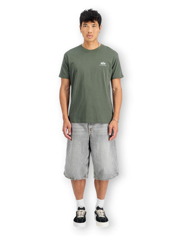 Alpha Industries Basic T Small Logo - T-Shirt Uomo - Verde