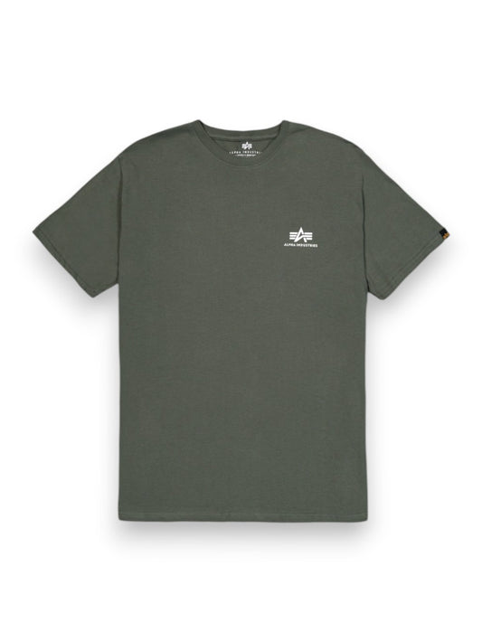 Alpha Industries Basic T Small Logo - T-Shirt Uomo - Verde